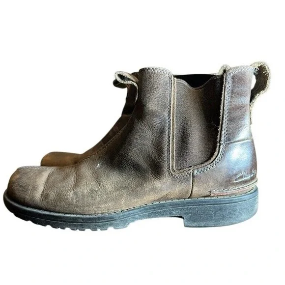 CLARKS Chelsea Boots HALE Mid Men’s‎ 7.5 Gray Nubuck Pull On Clarks Clarkdale Easy 26176102 7 Chelsea Boots in gray buy  main image 2